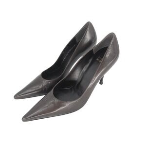 Stuart Weitzman Pumps Women 10 Brown Leather Pointed Toe Stiletto Classic Luxury